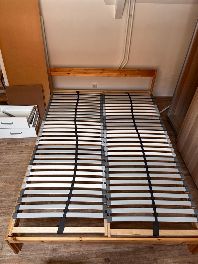 IKEA NEIDEN bedframe 140x200 cm met lattenbodem, Huis en Inrichting, Slaapkamer | Matrassen en Bedbodems, Ophalen, Gebruikt, Tweepersoons