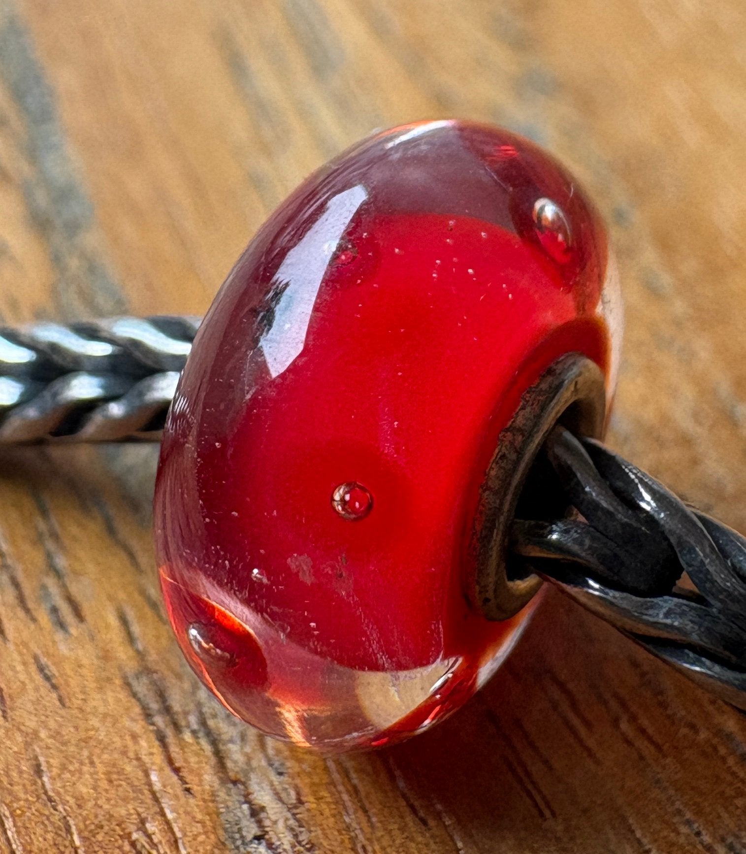 Trollbeads Rode Bellen NIEUW, Verzenden, Nieuw, Glas of Kristal, Trollbeads