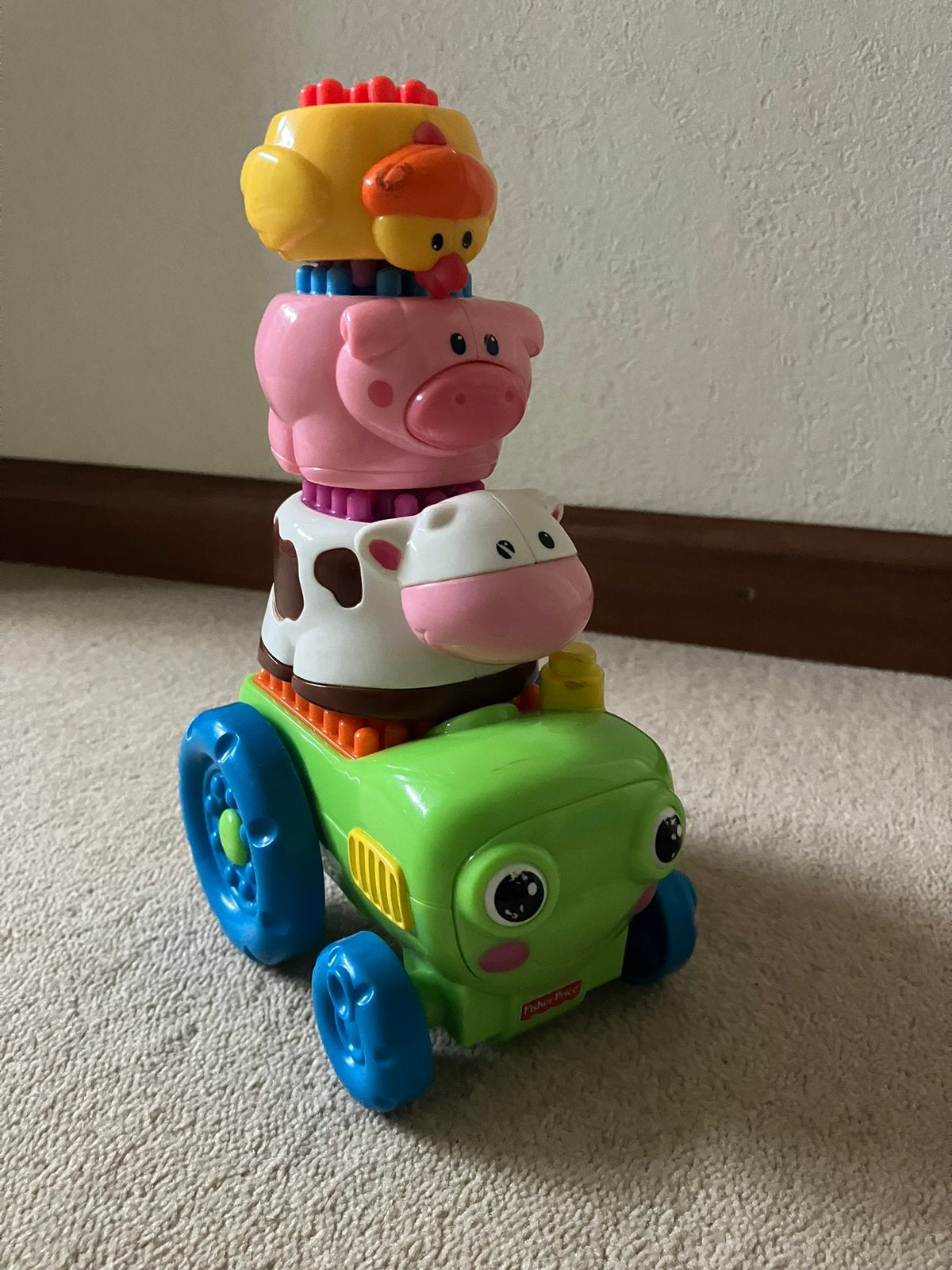 Stapeltoren met boerderij dieren en tractor, Ophalen, Zo goed als nieuw