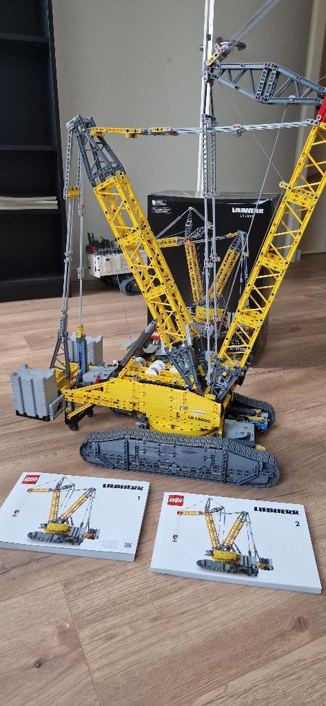 Lego technic Liebherr kraan, Ophalen, Compleet, Lego, Zo goed als nieuw