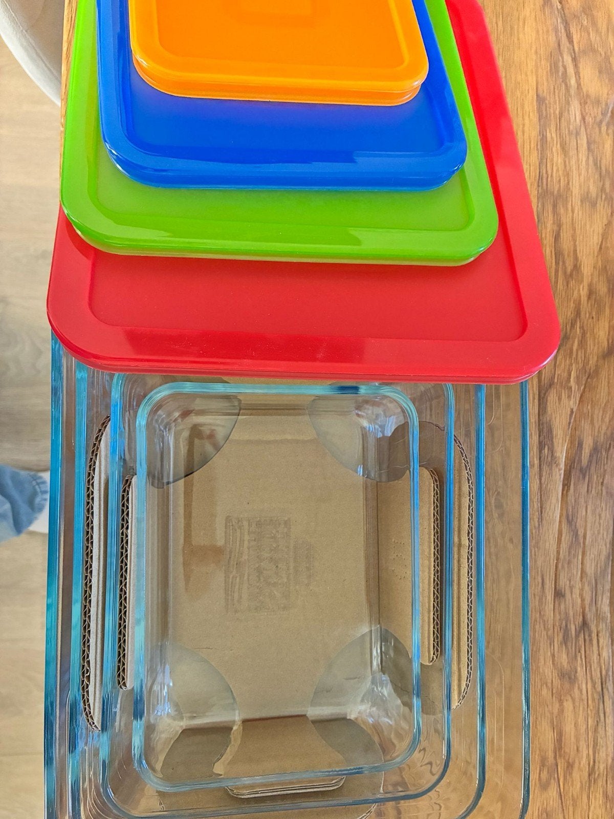 Pyrex glazen ovenschalen met deksel - set van 4, Huis en Inrichting, Keuken | Keukenbenodigdheden, Nieuw, Ophalen of Verzenden