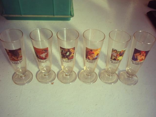6 Heineken bier zoals bier bedoeld is glazen, Ophalen, Zo goed als nieuw, Glas of Glazen, Heineken