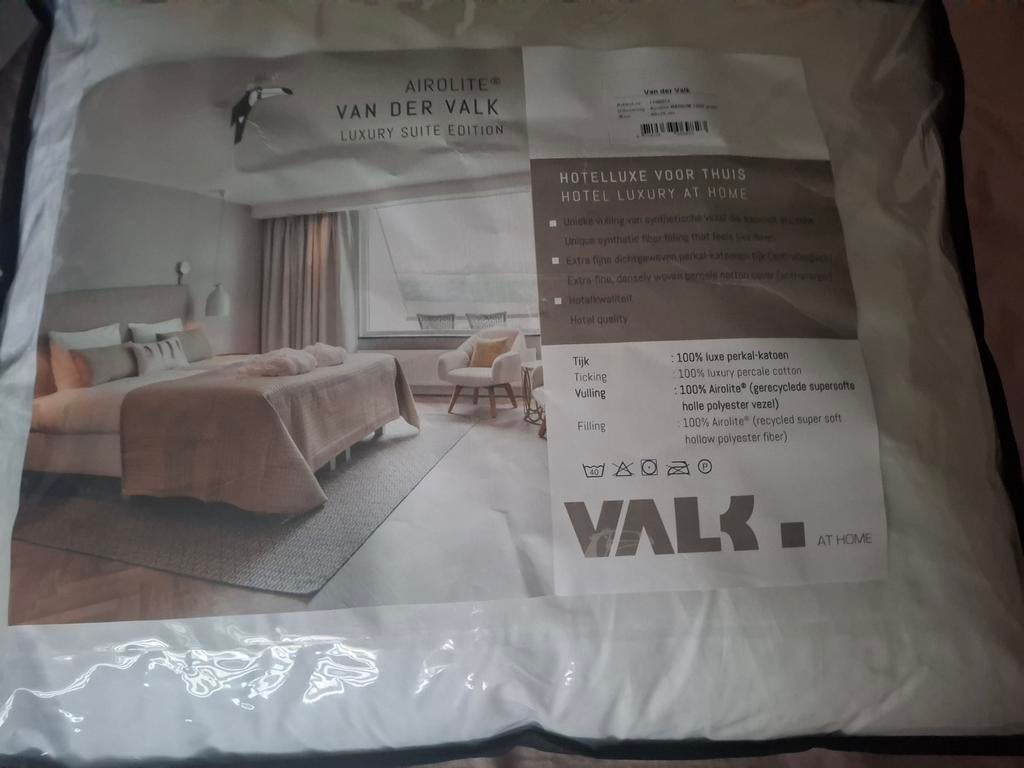 Hoofdkussen van der valk, Eenpersoons, Wit, Ophalen of Verzenden, Zo goed als nieuw