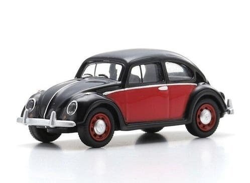 VW Kever, zwart/rood - 1:87 - Schuco, Schuco, Auto, Info@schuco.de, Nieuw