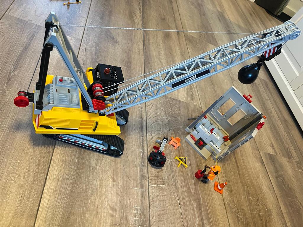 PLAYMOBIL City Action Kabelgraafmachine met bouwonderdeel, Kinderen en Baby's, Speelgoed | Playmobil, Ophalen, Zo goed als nieuw