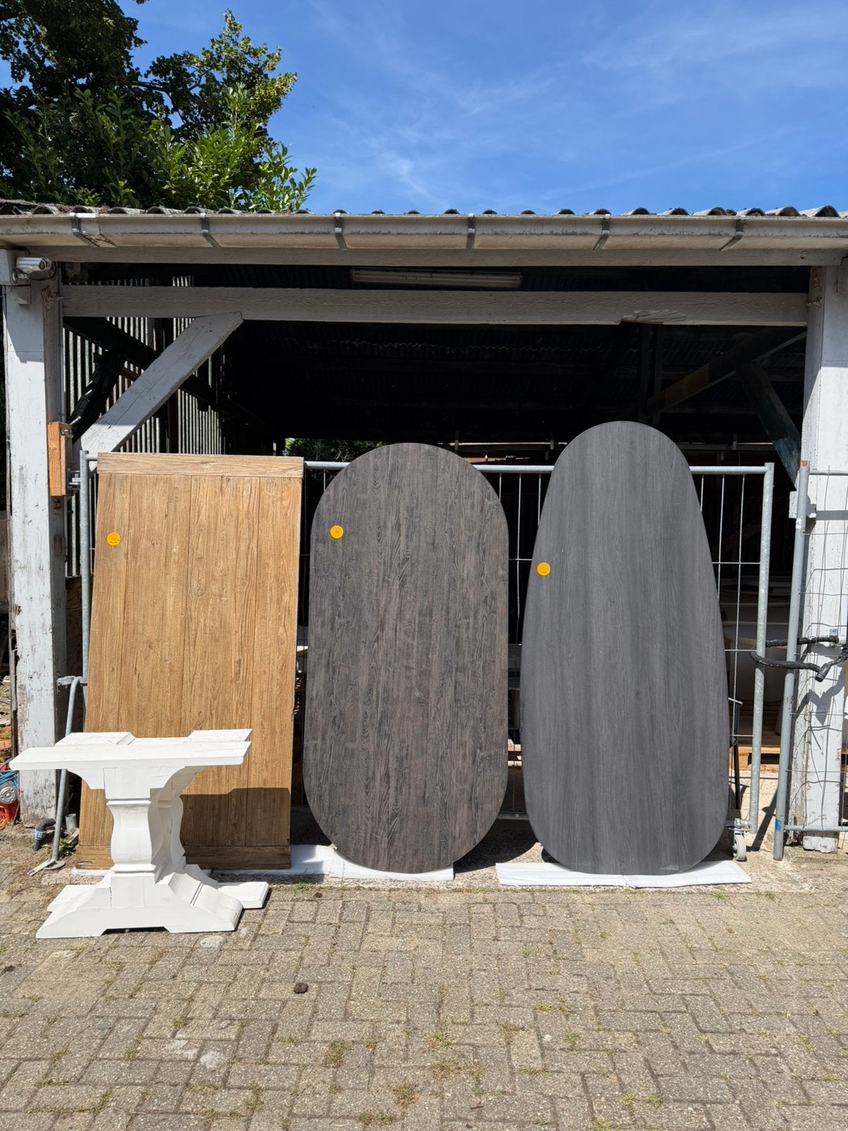 Partij Losse tafelbladen vanaf € 50, Huis en Inrichting, Tafels | Eettafels, Ophalen, Overige materialen, 100 tot 150 cm, Nieuw