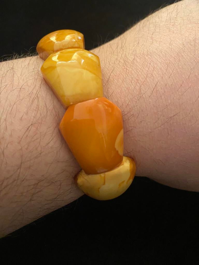 Armband gemaakt van antieke amber, Sieraden, Tassen en Uiterlijk, Antieke sieraden, Ophalen of Verzenden, Overige materialen, Armband