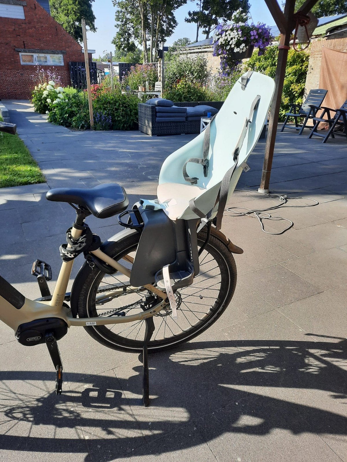 Fietszitje Urban iki, Ophalen