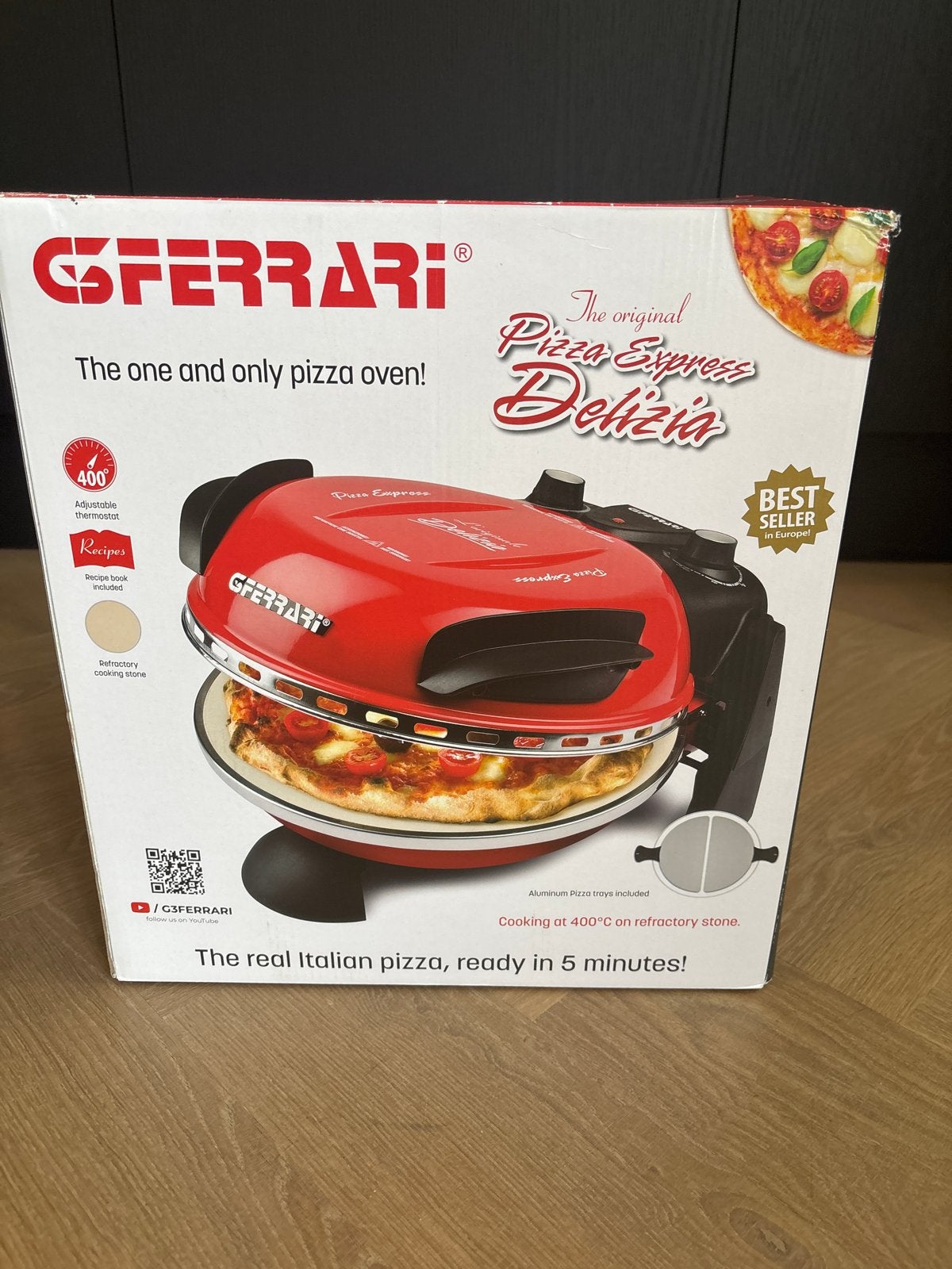 G3 Ferrari Pizza Express Delizia pizzaoven - Nieuw in doos, Ophalen, Minder dan 45 cm, Overige merken, Pizzaoven