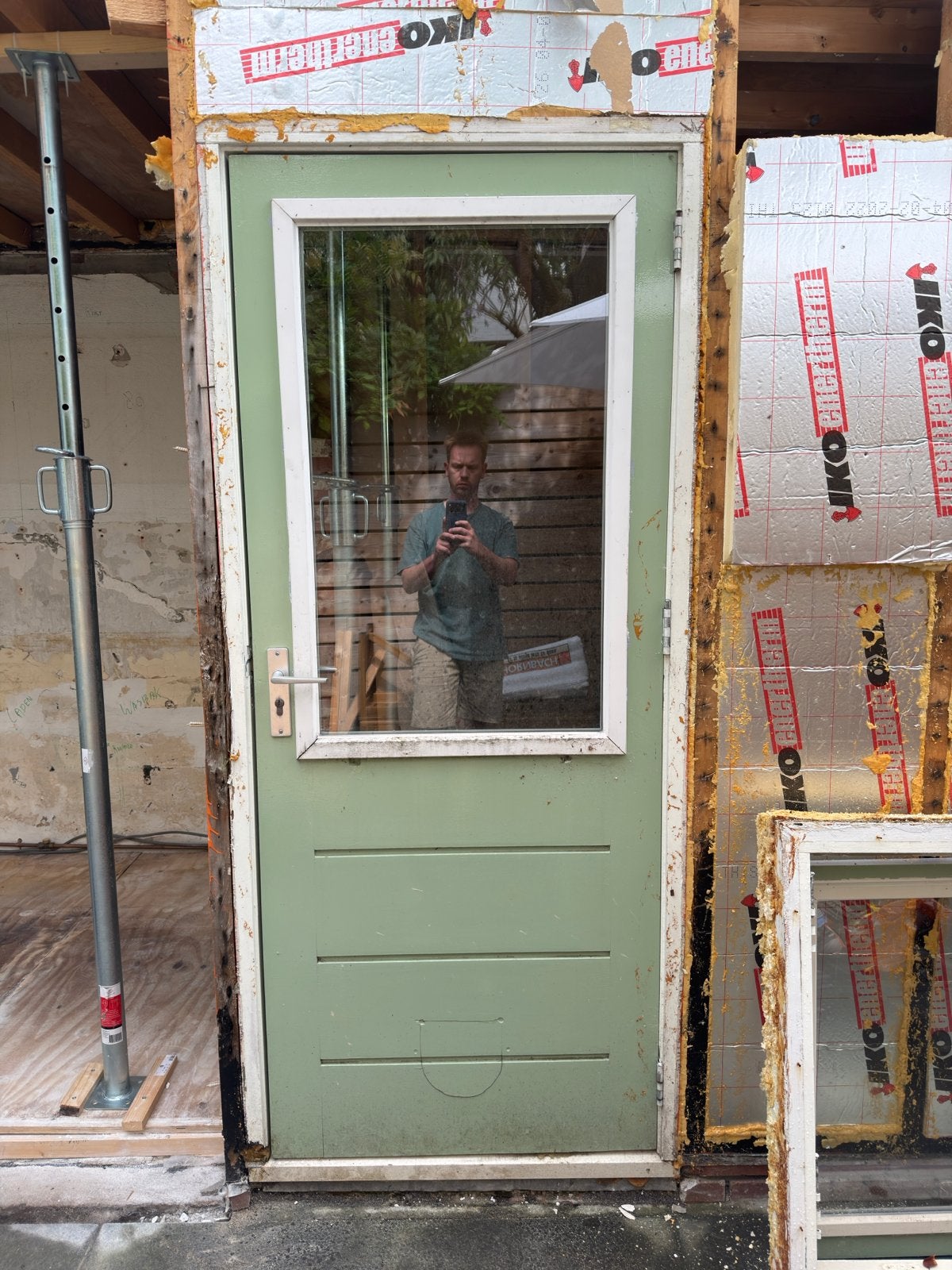 Buitendeur met HR++ glas - 202x83 cm, Doe-het-zelf en Verbouw, Deuren en Horren, Ophalen, Gebruikt, 80 tot 100 cm, 200 tot 215 cm