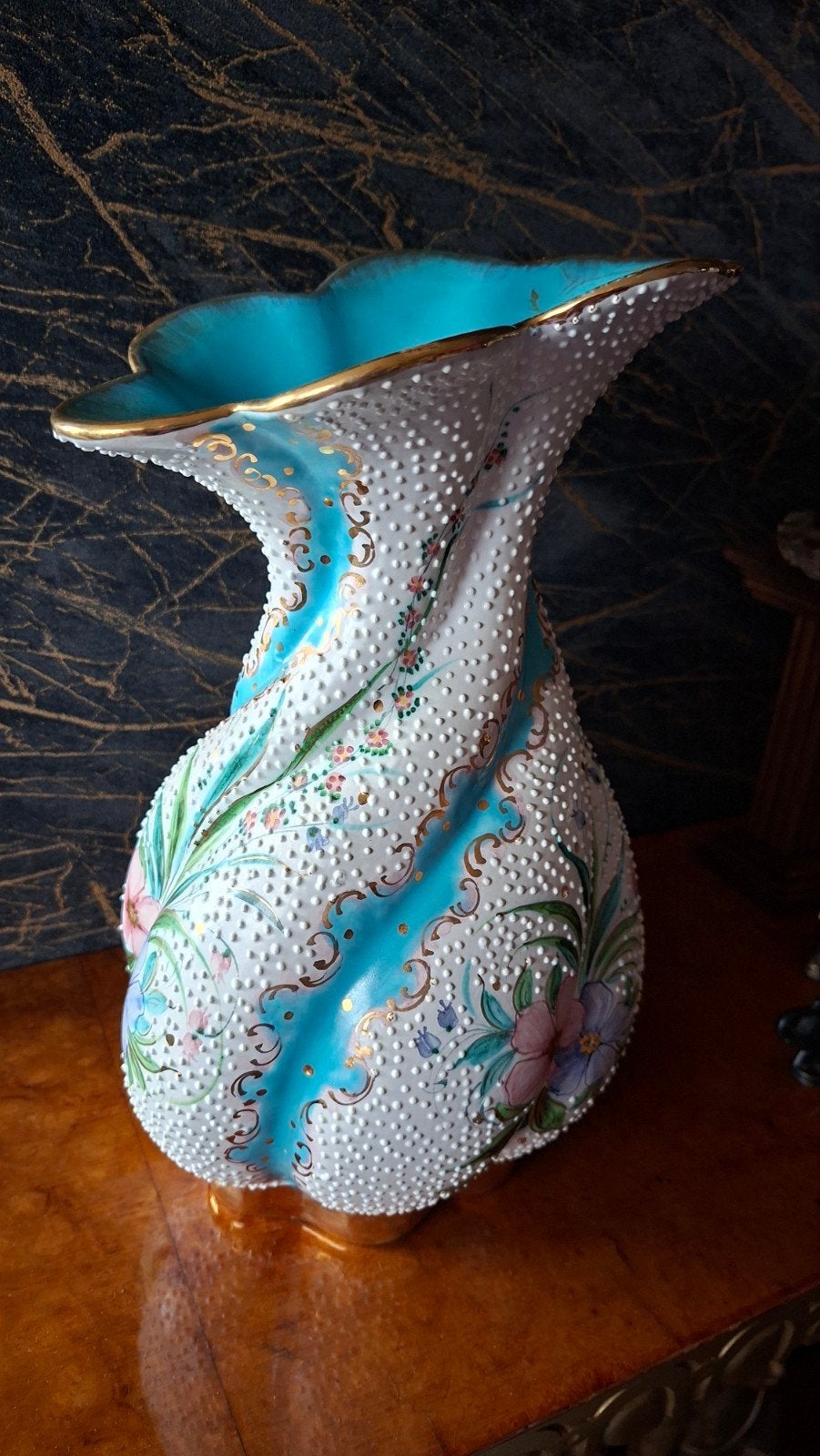 vintage Italiaanse Deruta vaas, Antiek en Kunst, Antiek | Porselein, Ophalen