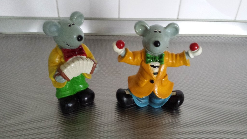 2 leuke muizenbeeldjes, Ophalen of Verzenden, Zo goed als nieuw, Dier