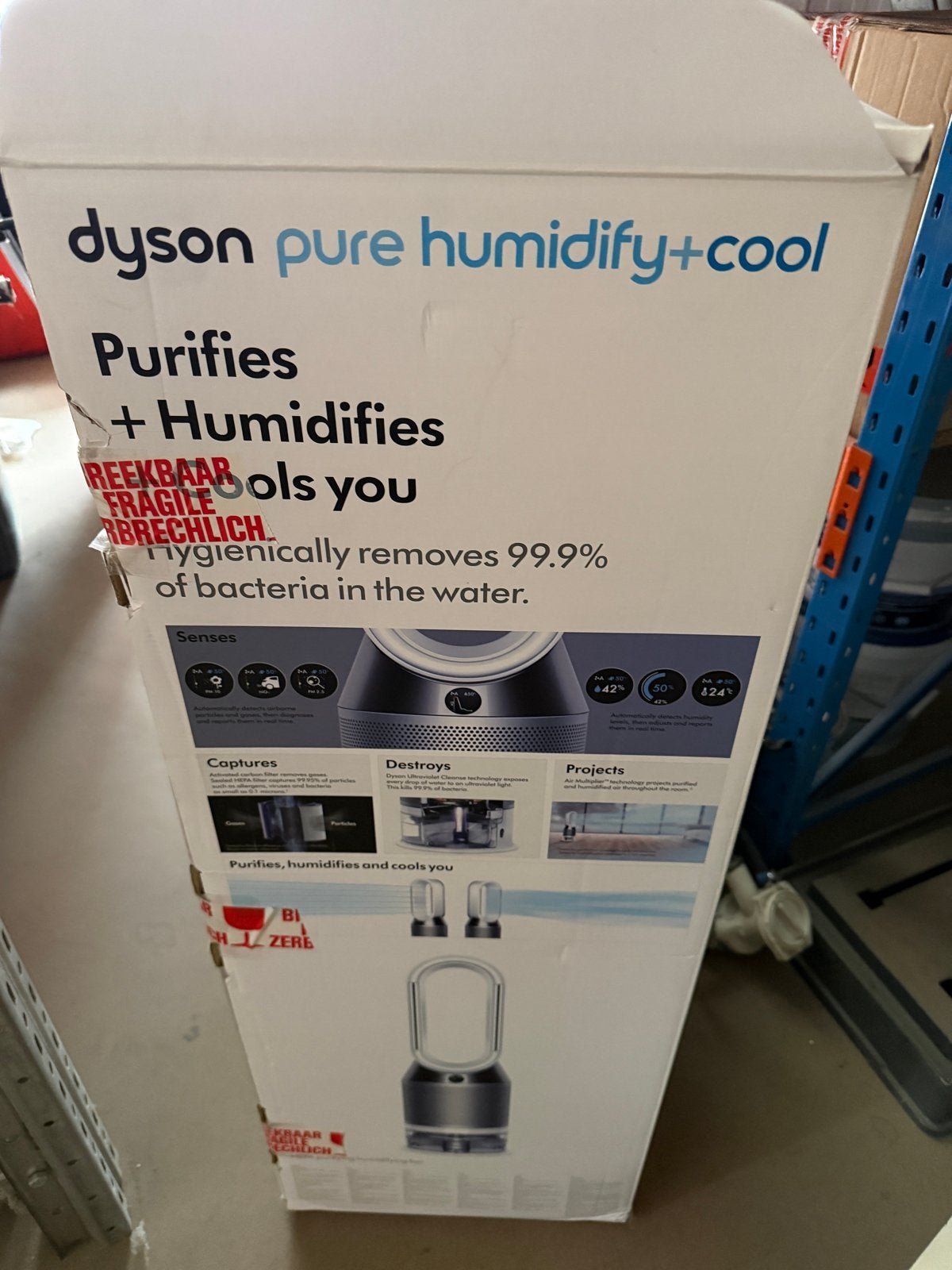 Dyson Pure Humidify+Cool Luchtbevochtiger/Reiniger/Koeler, Ophalen, Zo goed als nieuw, Luchtbevochtiger