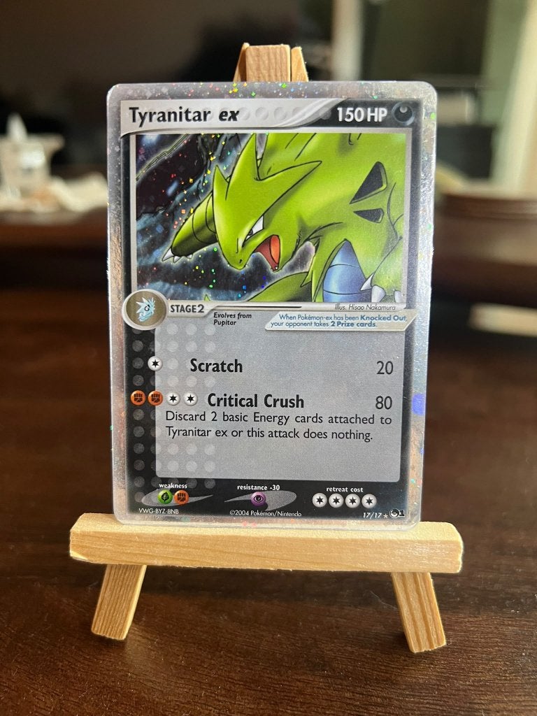 Tyranitar ex 17 / 17 Holo POP Series 1 Pokémon 2004, Hobby en Vrije tijd, Ophalen of Verzenden, Zo goed als nieuw, Losse kaart