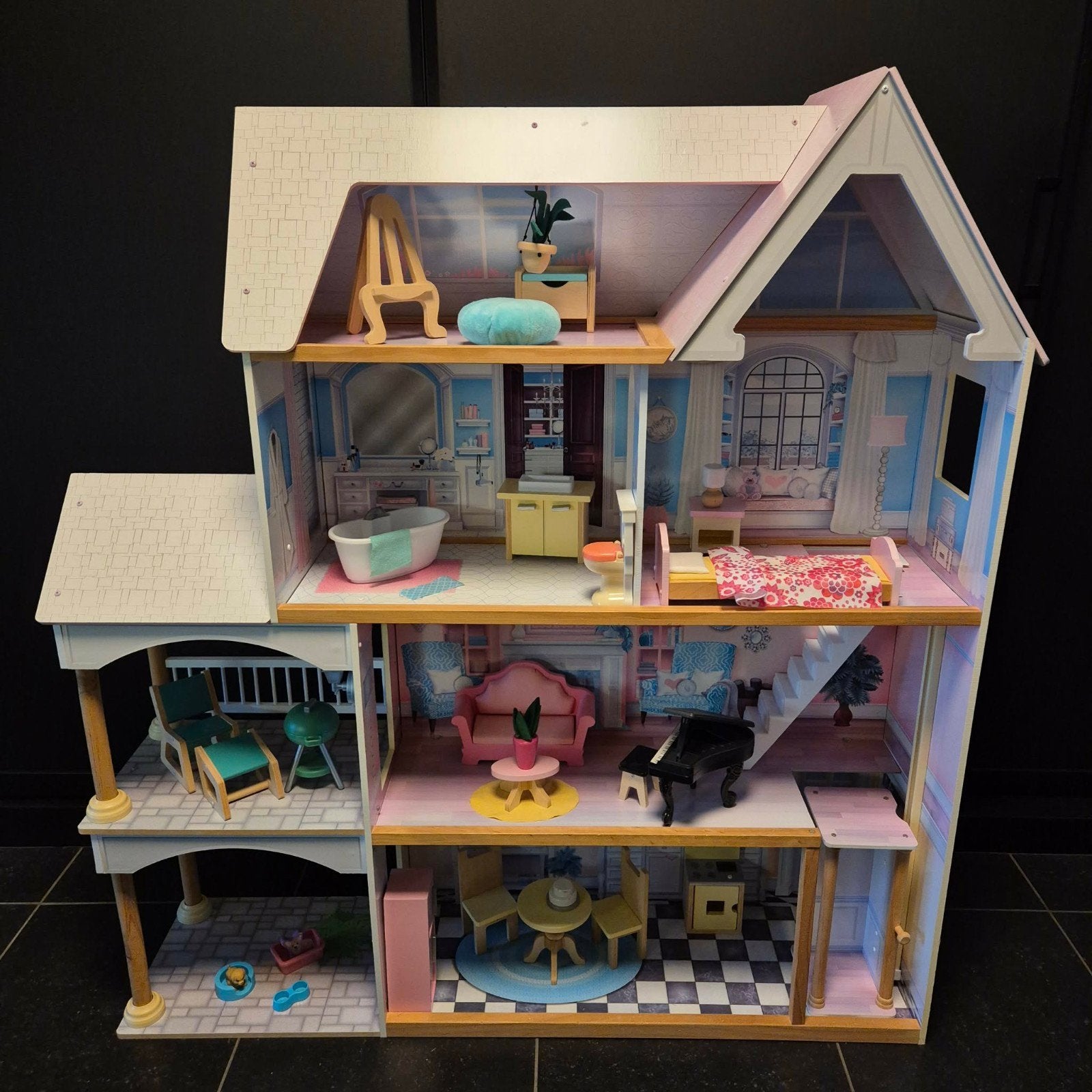 Poppenhuis Kidkraft in goede staat, Ophalen, Zo goed als nieuw, Poppenhuis