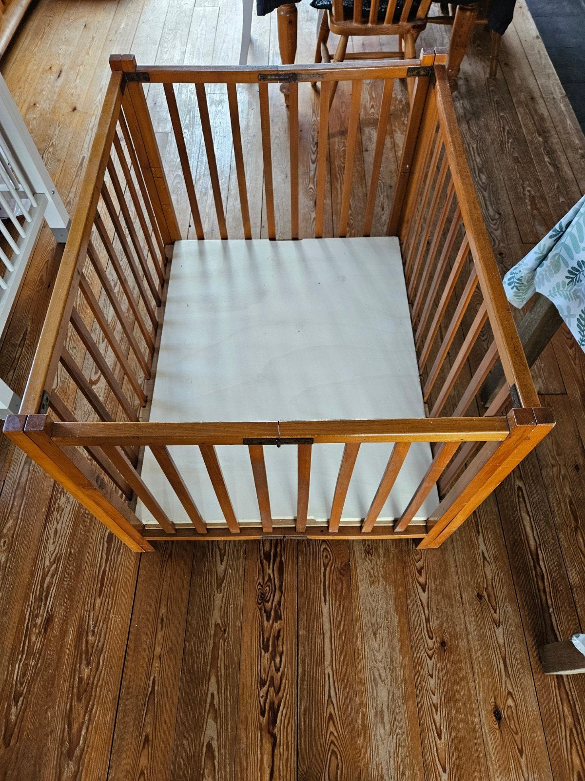 Houten box, inklapbaar., Kinderen en Baby's, Boxen, Ophalen, Gebruikt, Vierkant