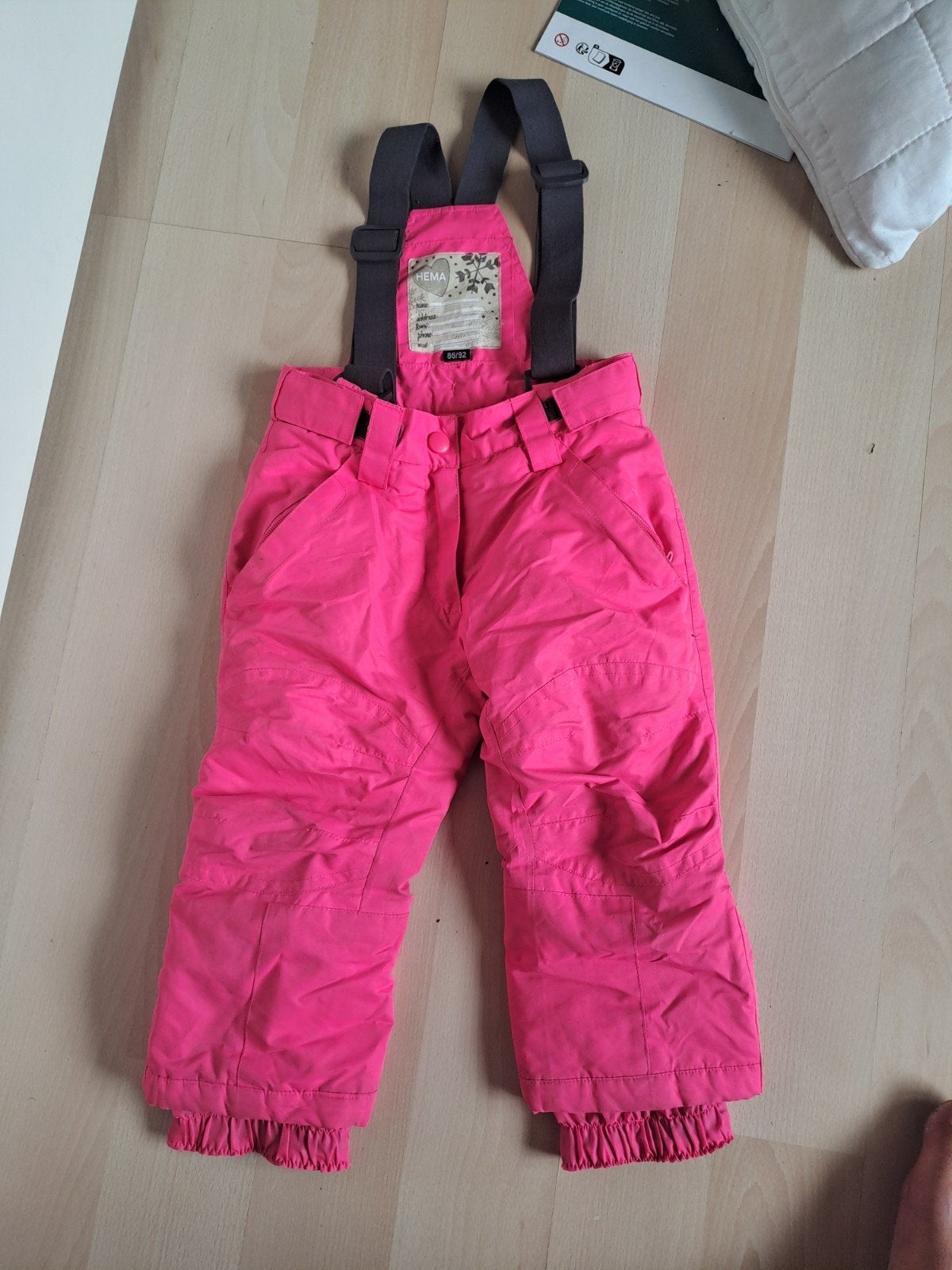 Hema roze skibroek maat 86/92, Ophalen of Verzenden, Zo goed als nieuw, Broek