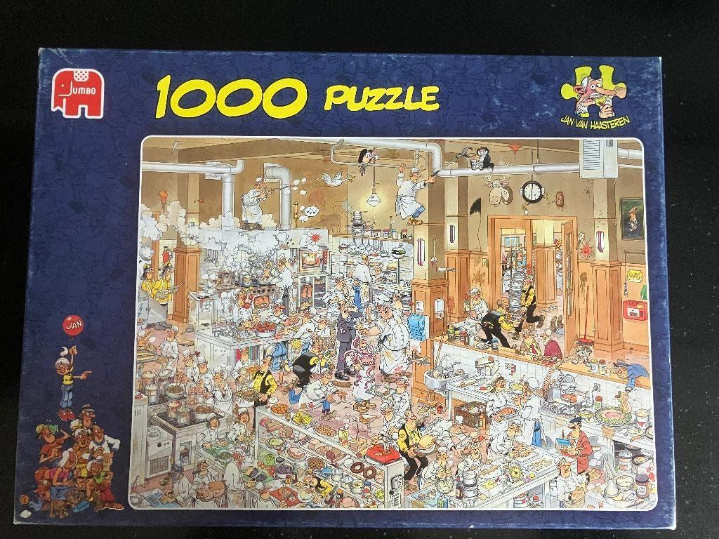 Puzzel Jan van Haasteren - 1000 stukjes, Ophalen of Verzenden, 500 t/m 1500 stukjes, Gebruikt, Legpuzzel