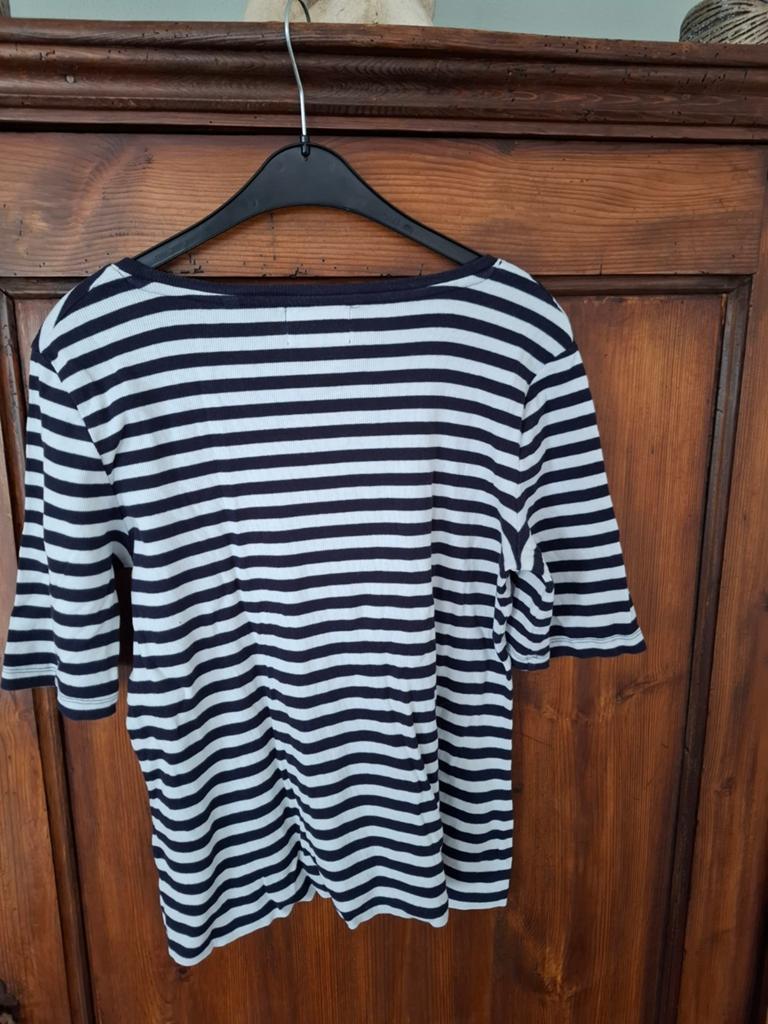 Een nieuw gestreept t-shirt van Christian Berg, Kleding | Dames, T-shirts, Verzenden, Wit, Maat 46/48 (XL) of groter, Nieuw