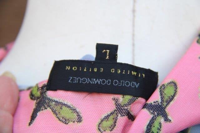 Tuniek blauw/ roze adolfo domínguez mt L transparant Vaste O, Blauw, Adolfo domínguez, Maat 42/44 (L), Ophalen of Verzenden