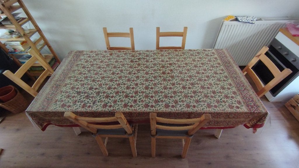 Tafel met stoelen, Ophalen, 200 cm of meer, 50 tot 100 cm, Zo goed als nieuw