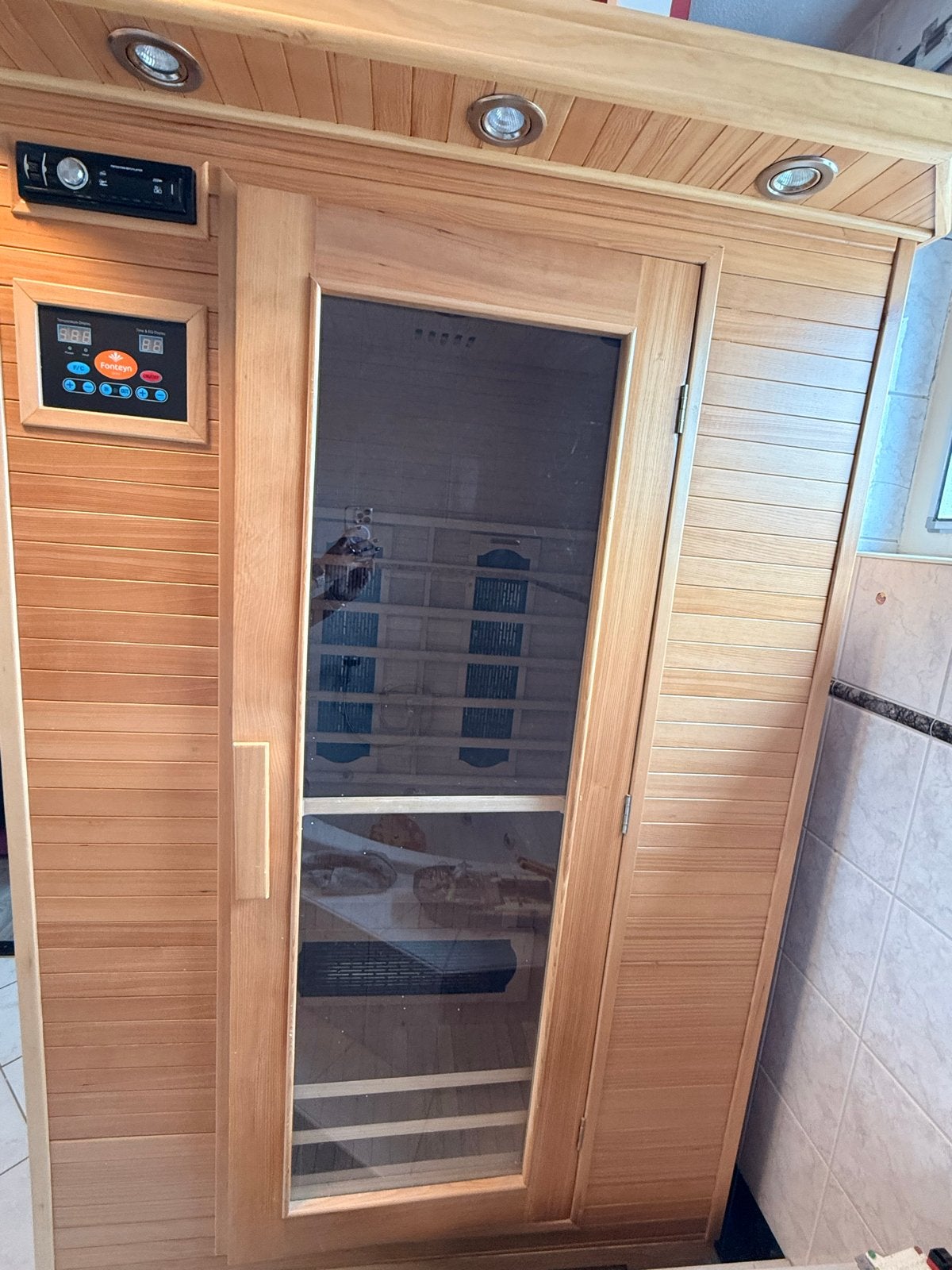 Ivar 2 Persoons Infrarood Sauna - Zo goed als nieuw, Ophalen, Zo goed als nieuw, Infrarood, Complete sauna