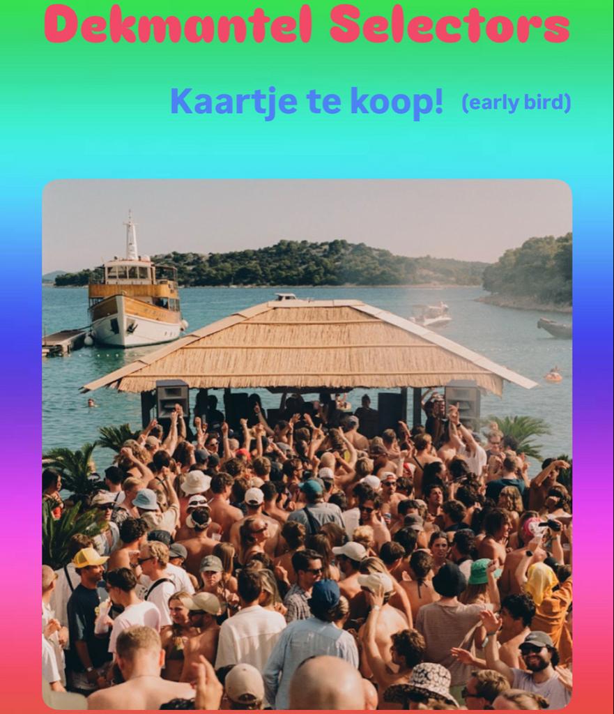 Kaartje uitverkochte Dekmantel Selectors 2026 (jubileum), Eén persoon