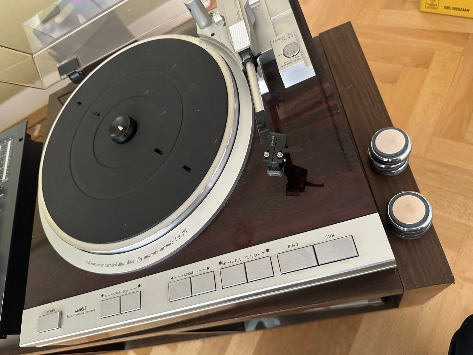 Denon DP-47F Volautomatische Direct Drive Platenspeler, Audio, Tv en Foto, Platenspelers, Ophalen, Zo goed als nieuw, Platenspeler