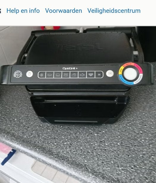 contact grill, Witgoed en Apparatuur, Ophalen, Uitneembare platen, Zo goed als nieuw