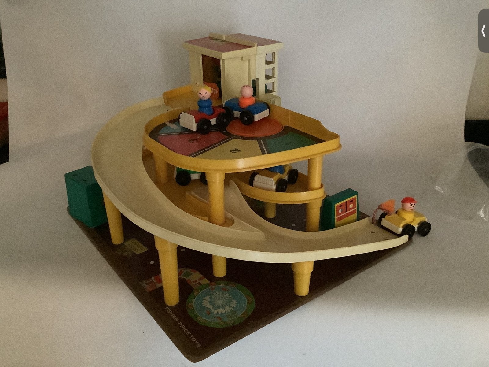 Vintage Fisher-Price Parking Garage Speelset 1970, Ophalen of Verzenden, Gebruikt, Speelset