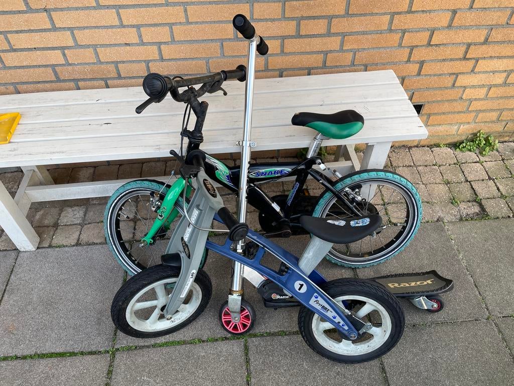 Kinderfiets, loopfiets of step., Ophalen of Verzenden, Gebruikt, Terugtraprem, 16 tot 20 inch