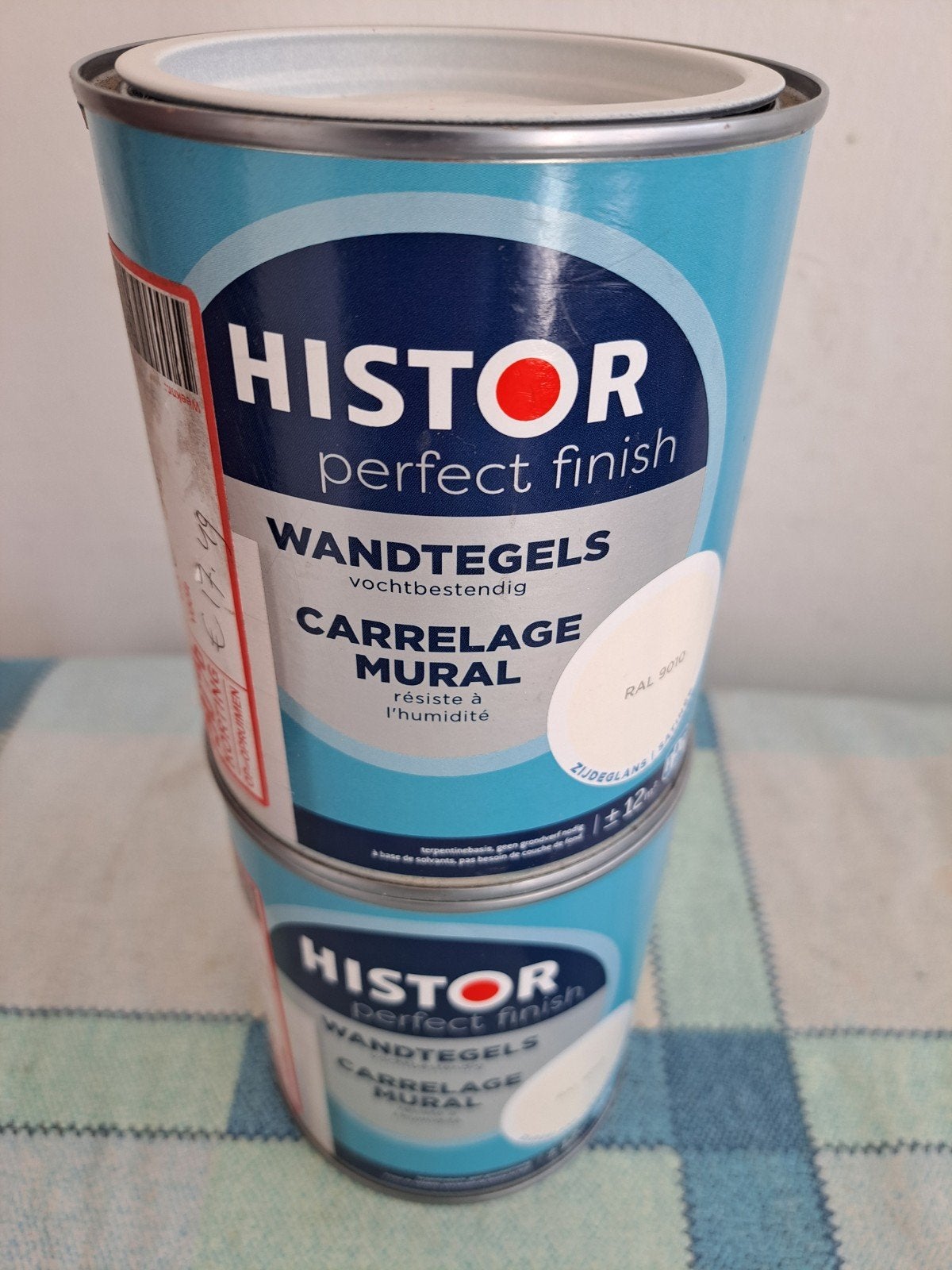 Nieuwe 2 Histor wit wanttetegels verf, Ophalen of Verzenden, Nieuw, Wit
