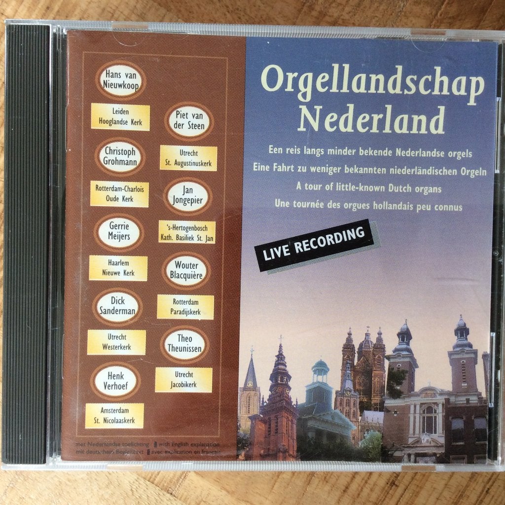 Orgel - Orgellandschap Nederland, oa Jongepier & v Nieuwkoop, Soloconcert, Ophalen of Verzenden, Zo goed als nieuw, Classicisme