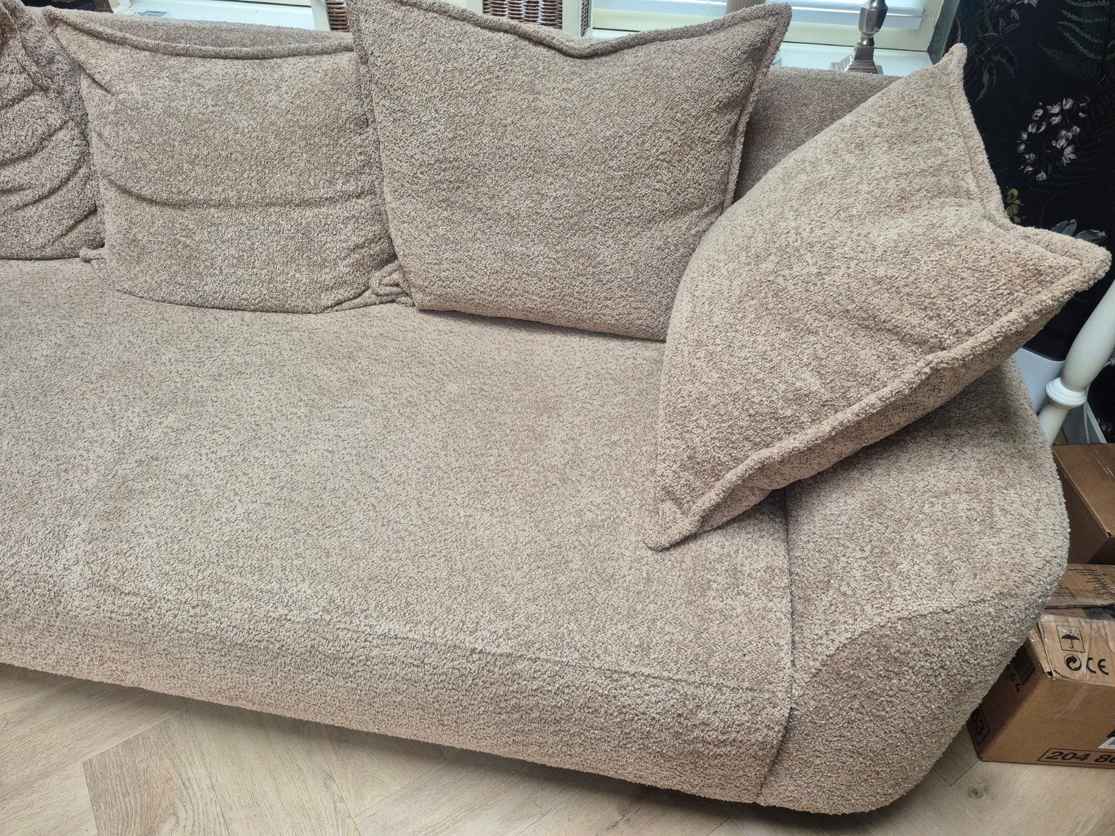 Comfortabele bank - 220x76x40 cm, Gebruikt, Driepersoons, 75 tot 100 cm, Ophalen of Verzenden