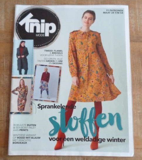 Knipmode bijlage nr 10 oktober 2018 , 11 patronen maat 34/54, Hobby en Vrije tijd, Verzenden, Zo goed als nieuw, Vrouw, Knipmode
