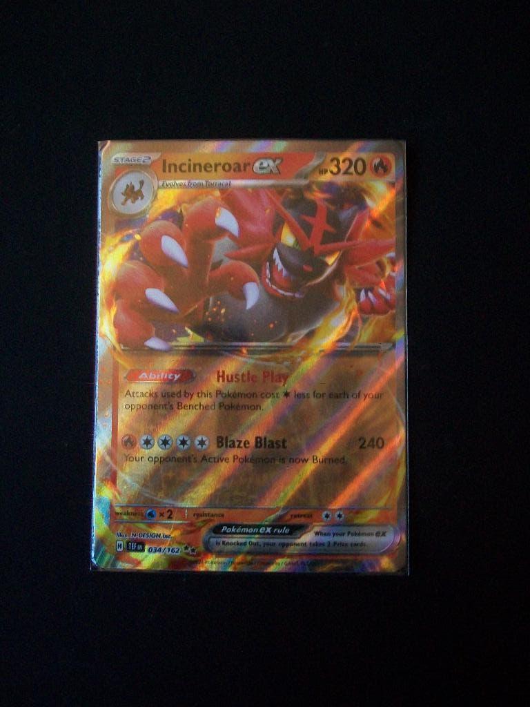 2324: Nieuwe Pokemonkaart INCINEROAR EX HP 320 (034/162), Verzenden, Nieuw, Losse kaart, Foil