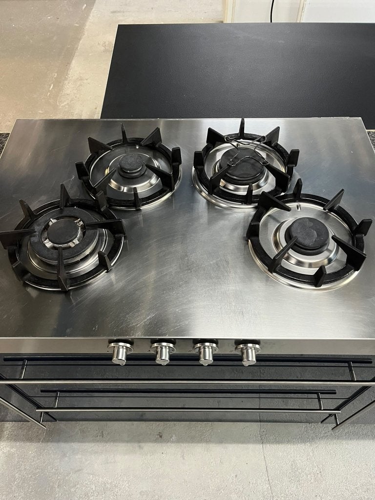 Keuken Compleet met APP 120Keukens op voorraad Nr. 3011, Ophalen, Zo goed als nieuw, Enkelwandige keuken, Greeploos