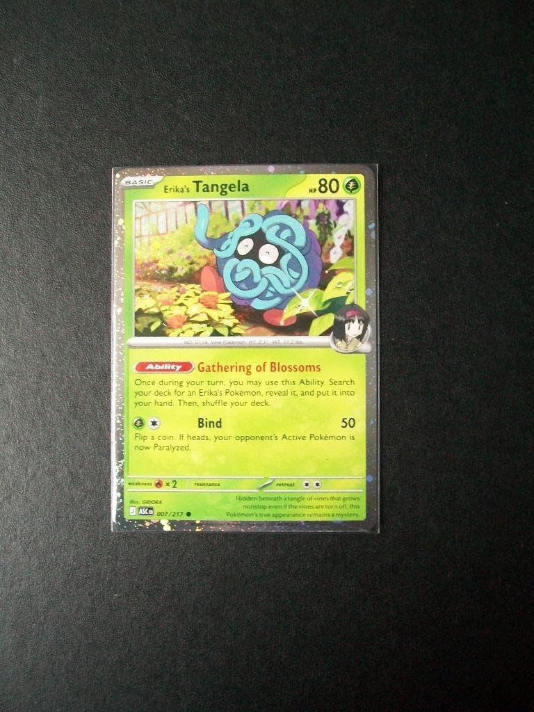 2258 Nieuwe Pokemon Kaart Holo Rare Erika's TANGELA 007/217, Verzenden, Nieuw, Losse kaart, Foil