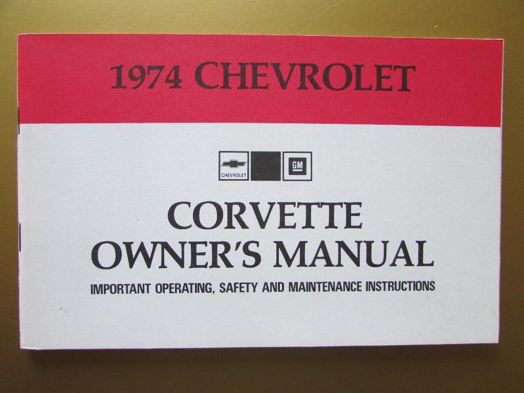 1974 Chevrolet Corvette owner's manual, Engels, Auto diversen, Handleidingen en Instructieboekjes, Ophalen of Verzenden