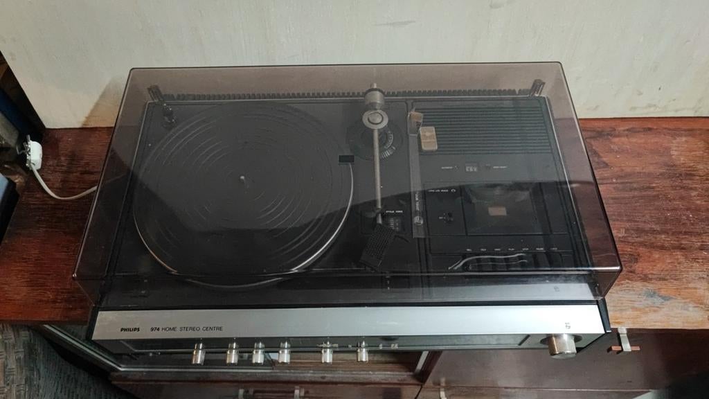 Philips 974 Home Stereo Centre - Vintage Stereo Installatie, Ophalen of Verzenden, Gebruikt, Tuner of Radio, Philips