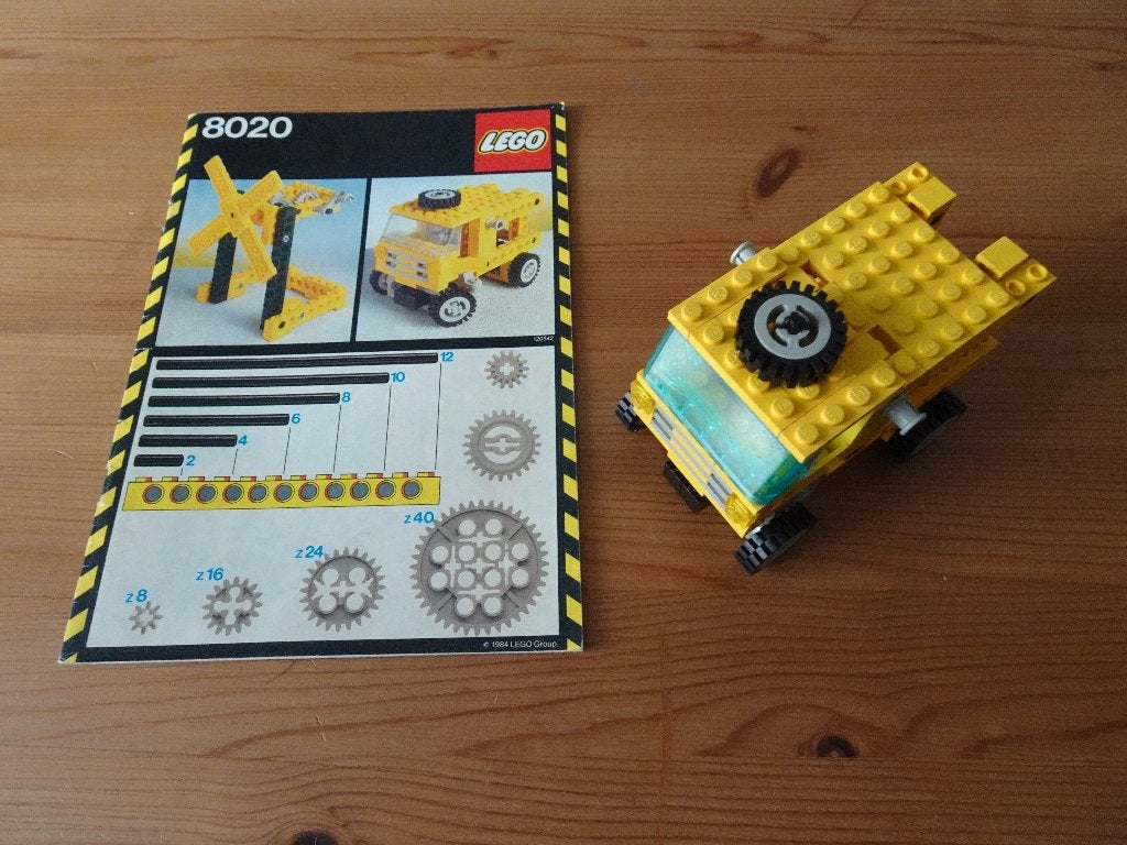 Lego 8020 Vintage Technic Vrachtwagen, Gebruikt, Lego, Compleet, Ophalen of Verzenden