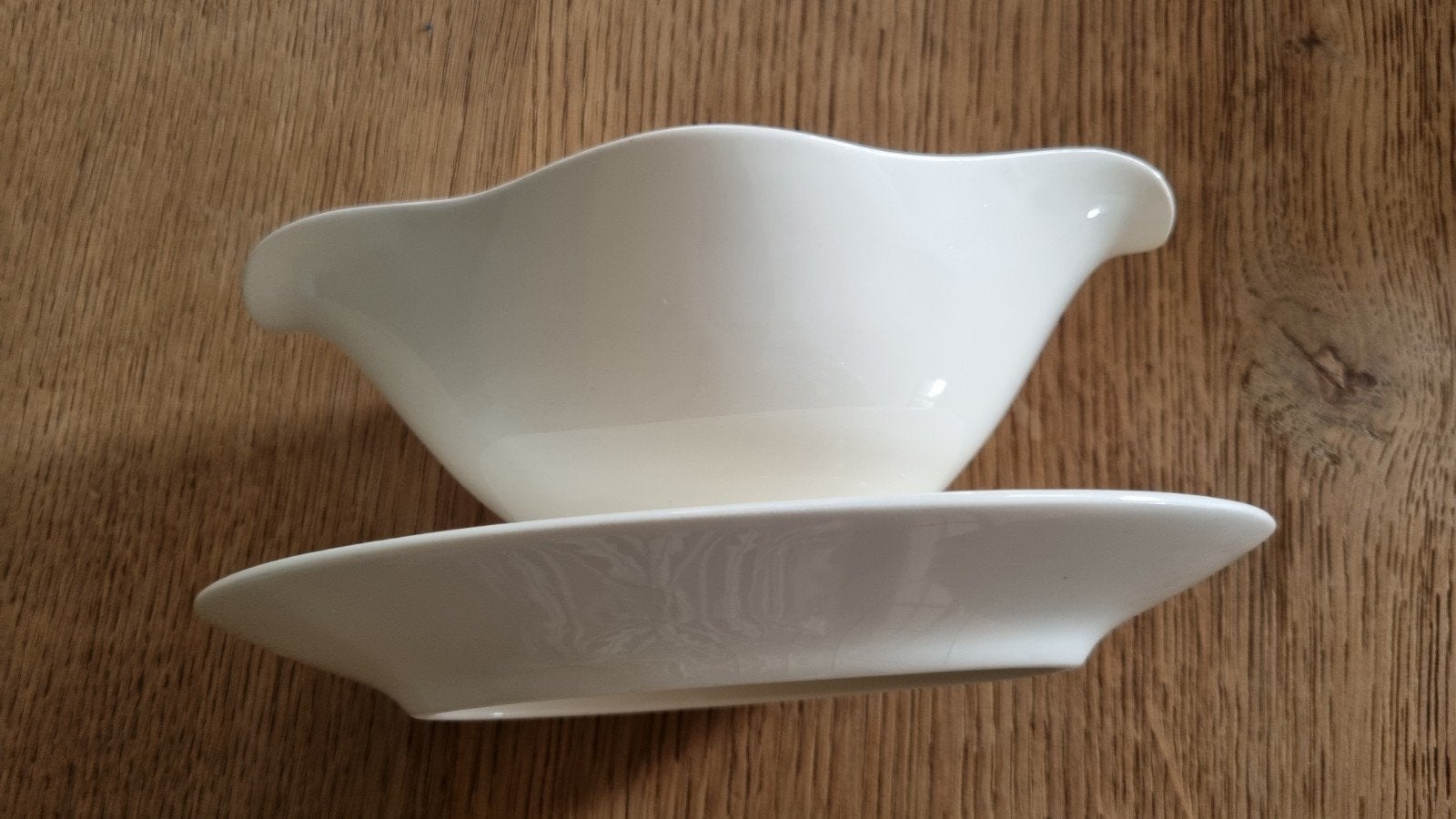 BROCANTE CRÈME JUS KOM SAUSKOM MET VASTE SCHAAL JAREN 60, Ophalen of Verzenden