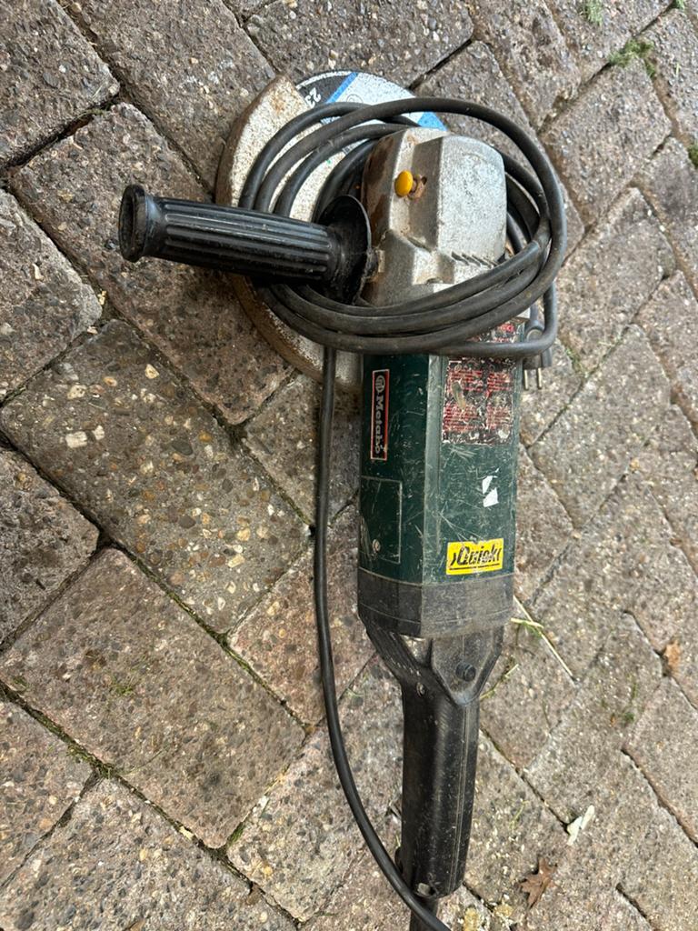 Metabo haakse slijper, Ophalen, Gebruikt, Haakse handslijpmachine