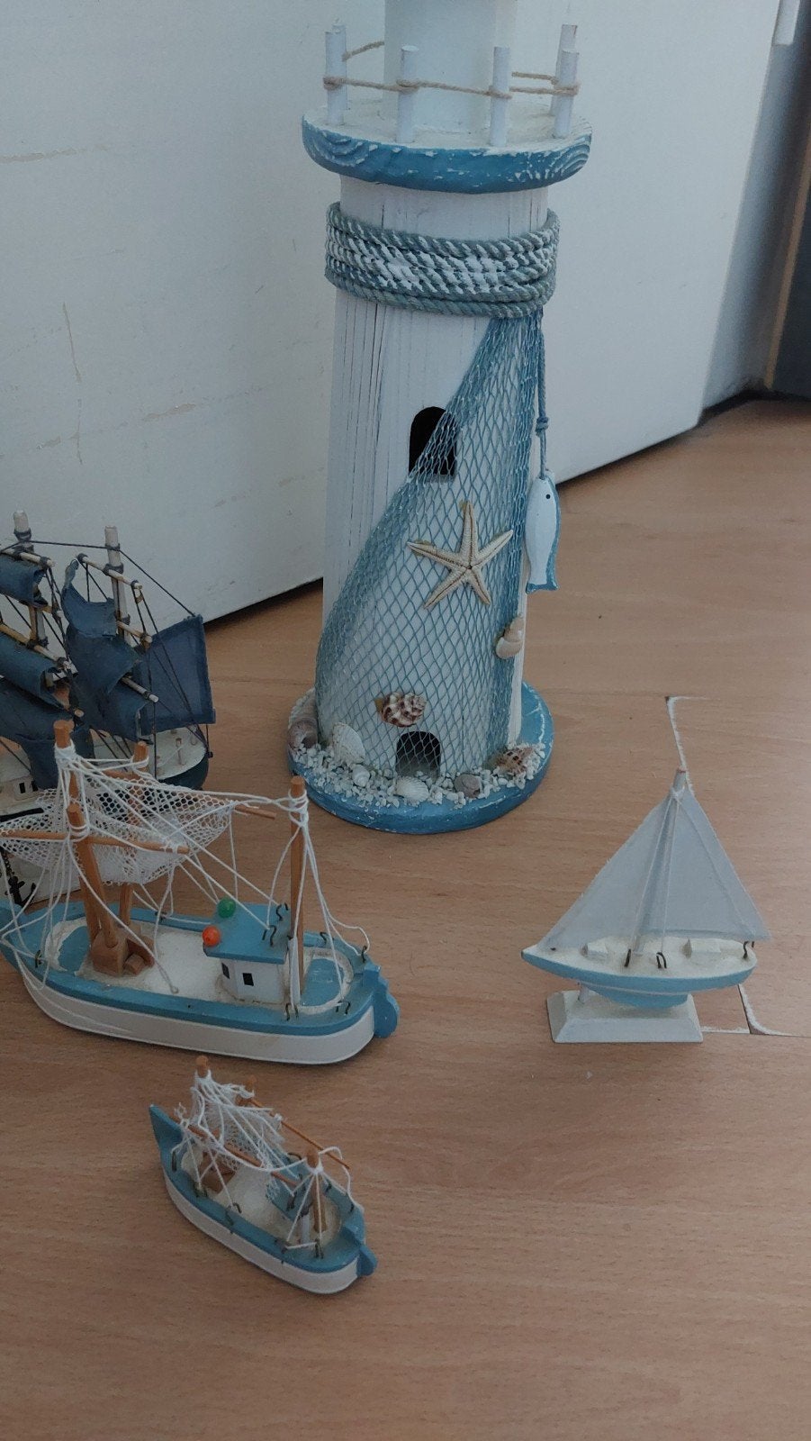 te koop decoratie vuurtoren en bootjes, Ophalen of Verzenden