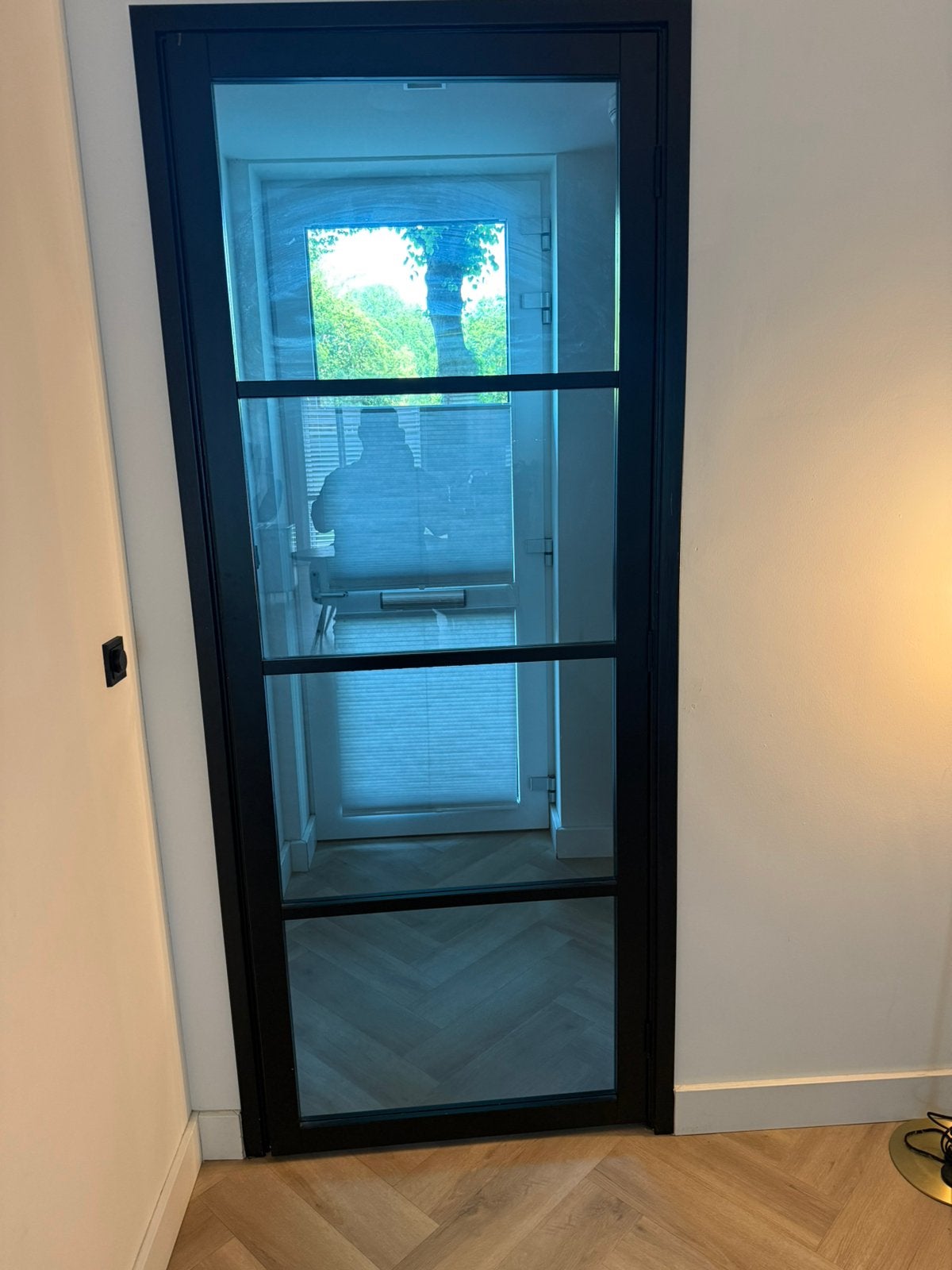 Binnen deur staal look, Doe-het-zelf en Verbouw, 80 tot 100 cm, 215 cm of meer, Binnendeur, Ophalen of Verzenden