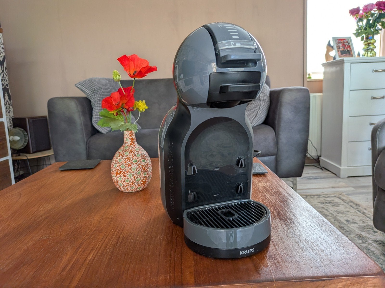 Krups Dolce Gusto Krups mini me grijs, Ophalen, Gebruikt, Koffiemachine, 4 tot 10 kopjes