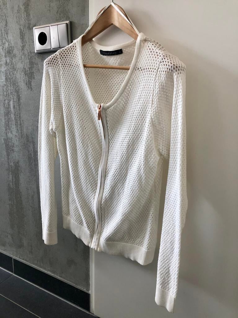 Rozes of Avalon vest met rose goud rose gold rits maat 42 L, Wit, Maat 42/44 (L), Nieuw, Ophalen of Verzenden