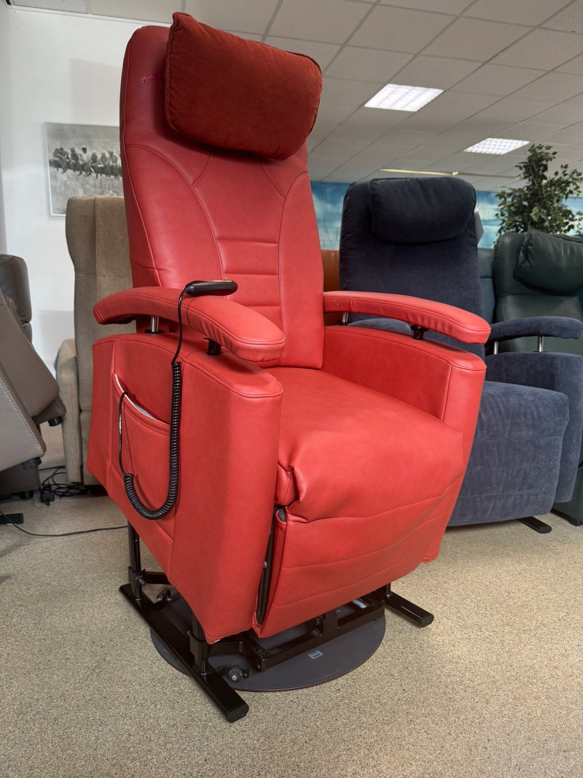 Fitform sta op relax stoel draaibaar gratis bezorging, Verzenden, Zo goed als nieuw, Leer, Ruim 100 modellen Met  garantie
