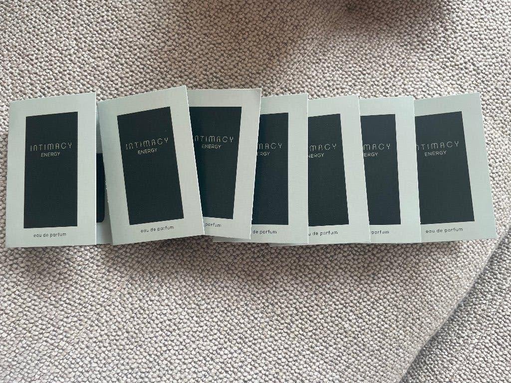 7 samples herenparfum - Intimacy energy, Sieraden, Tassen en Uiterlijk, Uiterlijk | Parfum, Ophalen of Verzenden, Nieuw