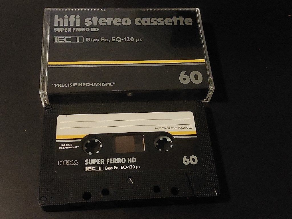 HEMA SUPER FERRO HD 60 CASSETTEBANDJE, Overige genres, 1 bandje, Ophalen of Verzenden, Zo goed als nieuw